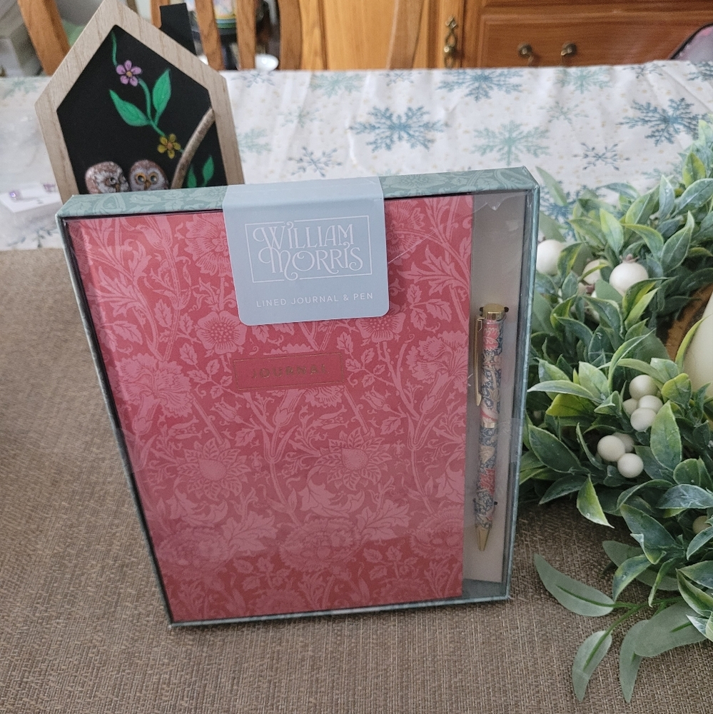 William Morris Lined Journal & Pen, New